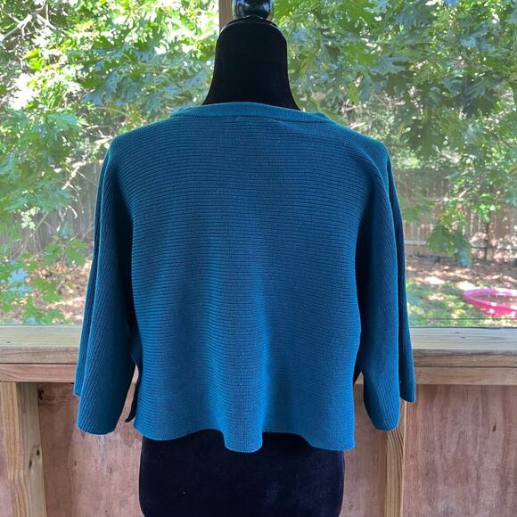 Stella Carakasi Days Like This Cropped Sweater Teal Size XS - Picture 3 of 11